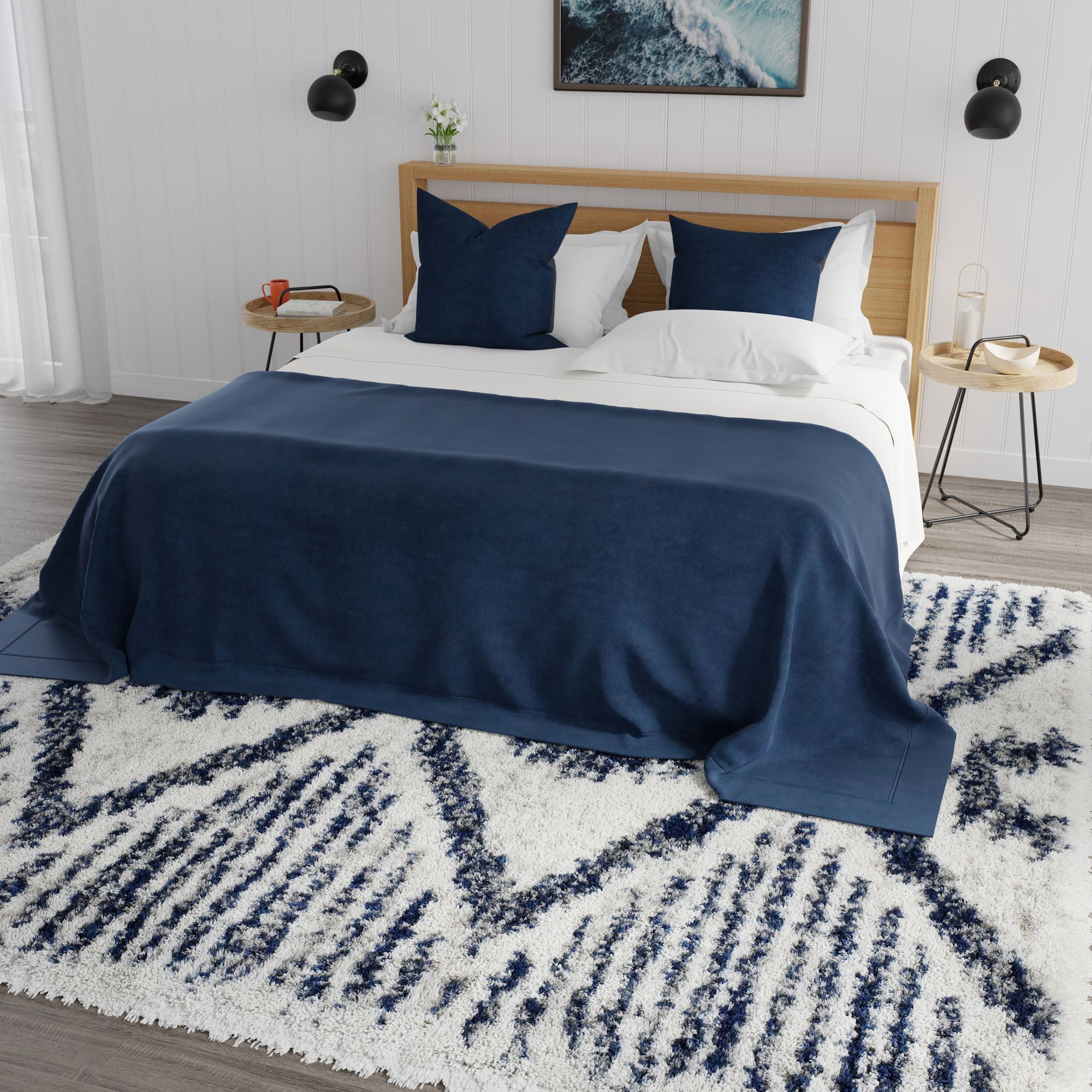 Mason Brooks Indigo Shag CG80A Transitional Geometric 8'3" X 10'0" Area Rug