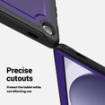 thumbnail image 2 of ELEHOLD Case for Samsung Galaxy Tab A9 plus 11.0(2023)/X210/X215/X216,Soft TPU Rugged Durable Case with 360° Rotating Hand Strap & Foldable Hidden Stand & Pencil Holder,Purple, 2 of 12