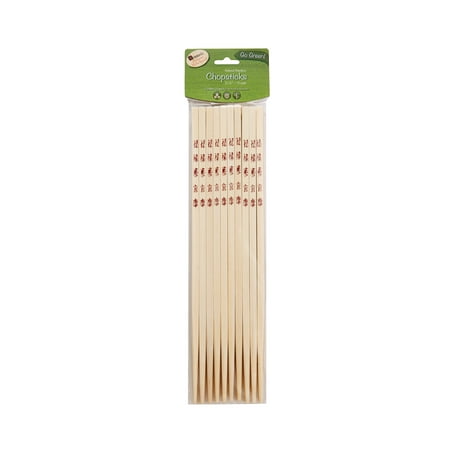 

Helen Chen s Asian Kitchen Bamboo Chopsticks 10.5-Inches 10-Pair