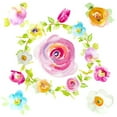 thumbnail image 2 of Pinto, Patricia 26x26 White Modern Wood Framed Museum Art Print Titled - Rosy Floral Wreath, 2 of 4