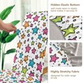 thumbnail image 5 of Yayeee 2 Pack Dining Chair Covers Stretch Parson Chairs Slipcovers Seat Protector, White Stars, 5 of 6