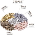 thumbnail image 3 of Metal Spacer Beads, 250pcs Double 6mm Flat Round Disc Rondelle Beads Charm Alloy Loose Beads Findings for Bracelet Necklace Jewelry Making, 5 Colors, 3 of 8