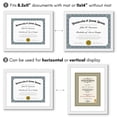 thumbnail image 4 of Americanflat 11x14 Diploma Frame with Shatter-Resistant Glass with 8.5x11 Mat 2 Pack Display Documents - White, 4 of 5