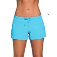 thumbnail image 4 of Swimsuit Solid Good Elasticity Fast Drying Fashionable Simple Widened Trouser Legs Cold Gentle Shorts Breathable Swimwear Sky Blue L, 4 of 6