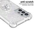 thumbnail image 3 of Funda para Samsung Galaxy A32 5G con Brillo Líquido Flotante, Purpurina, Parachoques y Anillo Giratorio Soporte, 3 of 5