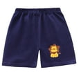 thumbnail image 2 of NAISIBABY Kids Boys Shorts, Elastic Waist Graphic Loose Fit Casual Cotton Active Shorts Navy Size 2T, 2 of 6