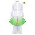 thumbnail image 2 of Aislor Kids Girls Chinese Traditional Dance Cheongsam Style Costume Yangko Classical National Dress Set with Pants, 2 of 7