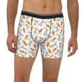 thumbnail image 2 of Men'S Boxer Briefs, Cute Carrot Rabbit Love Soft And Breathable Mens Underwear Boxer Briefs With Widen Waist, 2 of 2