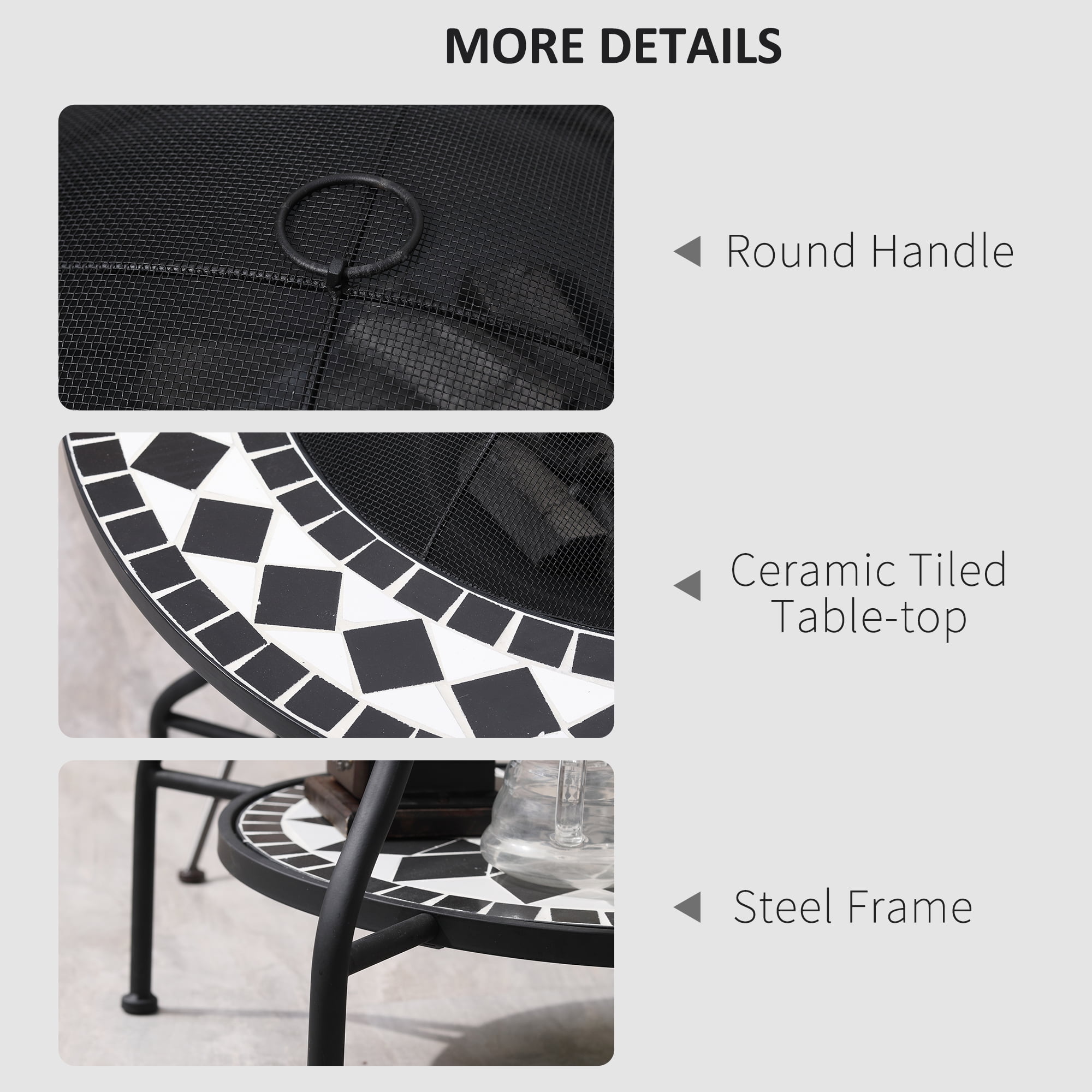 Aimee Lii 30" Outdoor Fire Pit Dining Table, 3-in-1 Round Wood Burning Fire Pit Bowl, Patio Ice Bucket with Storage Shelf, Spark Screen Cover, Outdoor Firepit for BBQ, Bonfire, Camping Aimee Lii 30" Outdoor Fire Pit Dining Table, 3-in-1 Round Wood Burning Fire Pit Bowl, Patio Ice Bucket with Storage Shelf, Spark Screen Cover, Outdoor Firepit for BBQ, Bonfire, Camping