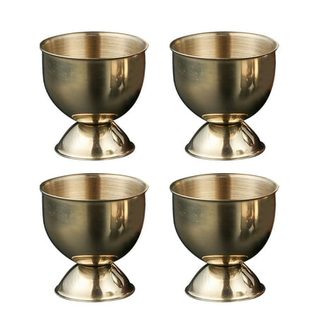 

4pcs Stainless Steel Cups Set Stand Tabletop Kitchen Tool Portable Practical