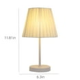 thumbnail image 3 of Minimalist Bedside Table Lamp with Fabric Shade, Soft Light Bedroom Lamp, Living Room, Children's Room, Dorm Room Lighting, 3 of 7