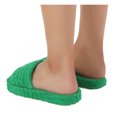 thumbnail image 6 of FZM Womens Shoes Slippers For Women Indoor Womens Slippers House Slippers For Women Plus Velvet Slippers Winter Platform Shoes Green 7, 6 of 9