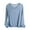 Light Blue, variant on Womens V Neck Shirts Soft Modal Cotton Pajama Sleep Tops Long Sleeve Lounge Homewear Night Tees Sleepwear (XL, Khaki)