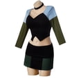 thumbnail image 2 of Total Drama Island Gwen-Inspired Alternative Outfit – Edgy Crop Top & Mini Skirt Set for Women, 2 of 7
