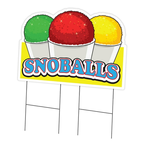 SignMission C-DC-2436-DS-Snoballs19 24 x 36 in. Yard Sign & Stake - Snoballs