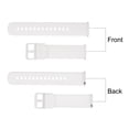 thumbnail image 4 of Correas de reloj de silicona Uxcell, correa de reloj de 22 mm con liberación rápida para hombres y mujeres, blanca, 4 of 7