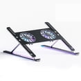 thumbnail image 1 of Ruiboury Laptop Cooling Heightening Stand Tabletop Tablet Heat Dissipation Rack Home Portable Cooler Holder Notebook Computer Accessories Silver Gray, 1 of 6