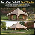 thumbnail image 4 of TOMOUNT Canvas Tent 8-Person Yurt Tent with Stove Jack Bell Tent for Camping Luxury Glamping Yurt Tent 16.4ft Dia, 4 of 8