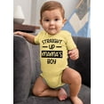 thumbnail image 2 of Straight Up Mama's Boy Bodysuit Infant -Smartprints Designs,  Newborn, 2 of 4