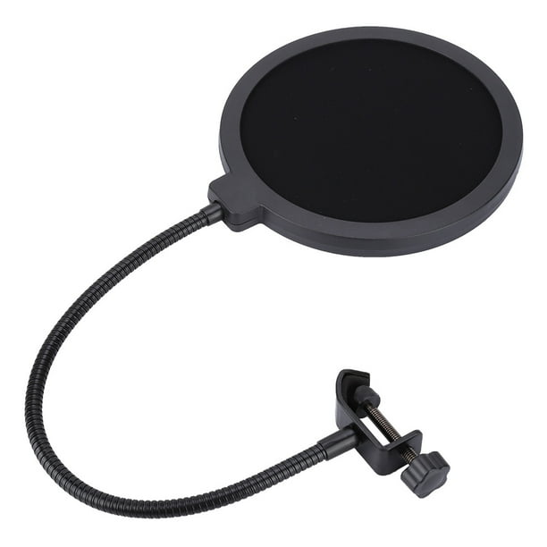 Filtro emergente de 15,5 cm de diámetro, capucha pulverizadora, micrófono para estudio de grabación, máscara de filtro de micrófono con escudo Pop