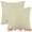Beige, variant on Unique Bargains 1 Pair Solid Color Pillowcases with Hidden Zipper for Bed Sofa and Couch Beige 20" x 20"
