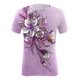 thumbnail image 4 of ICHUANYI Clearance Women's Fashion Printed T-shirt Short Sleeves Blouse Round Neck Casual Tops(Pink, S) ICHUANYI WER2023080710405, 4 of 4