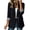 Black, variant on Women Blazer Notched Lapel Long Sleeve Button Down Casual Business Work Jacket Loose Fit Office Blazer, Beige XL