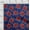 Royal Blue, variant on oneOone Cotton Poplin Fabric Leaves & Floral Artistic Sashiko Printed Fabric 1 Yard 56 Inch Wide