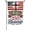 250th 9, variant on American Flag-American Patriotic Flag, 250 Years of Blessing God 1776 2026 Grommet Flag, Garden Flag (11.5" x 17.5")-USA Premium Polyester