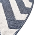 thumbnail image 6 of Unique Loom Outdoor Coastal Collection Area Rug - Dalgalar (4' 1" Round Navy Blue/Ivory), 6 of 9