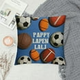 thumbnail image 2 of MLJA Inspirational Sports Pillow Covers Decorative Basketball Football Softball Rugby American Popular Balls Throw Pillow Cases s Square Cushion Cover Play, 2 of 5