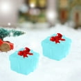 thumbnail image 5 of Latrodar Christmas Mini Resin Gift Box 12 PCS Light up Wrapping Ornaments Decor with Bow 6 Colors Elegant Handicraft Box 0.7x0.74in for Xmas Gifts Party Supplies Blue, 5 of 5