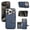 Blue, variant on TECH CIRCLE For iPhone 11 Wallet Case with Card Holder, 360°Rotation Ring Stand RFID Blocking Snap Button Shockproof Protective PU Leather Case for iPhone 11 6.1" 2019,Gray
