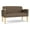Castillo Quarry, variant on Belmont Lounge Lobby Reception Waiting Loveseat / Natural Wood Legs / Light Gray
