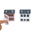 thumbnail image 7 of K Miniature Villa House For 1:12 Scale Dollhouse Movable Roof Tiny House Model Doll Accessory Dollhouse Garden Decor Doll House Decor 2.8X2.4X2.0 Inch 0.19 Lb, 7 of 7