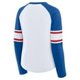 thumbnail image 3 of Women's Fanatics White/Royal New York Giants Redzone Blitz Package Raglan Lace-Up V-Neck Long Sleeve T-Shirt, 3 of 3