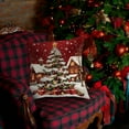 thumbnail image 5 of Christmas Pillow Covers 18x18 Inch, Cushion Covers for Sofa, Festive Holiday Decor with Flax Texture, Machine Washable, 5 of 5