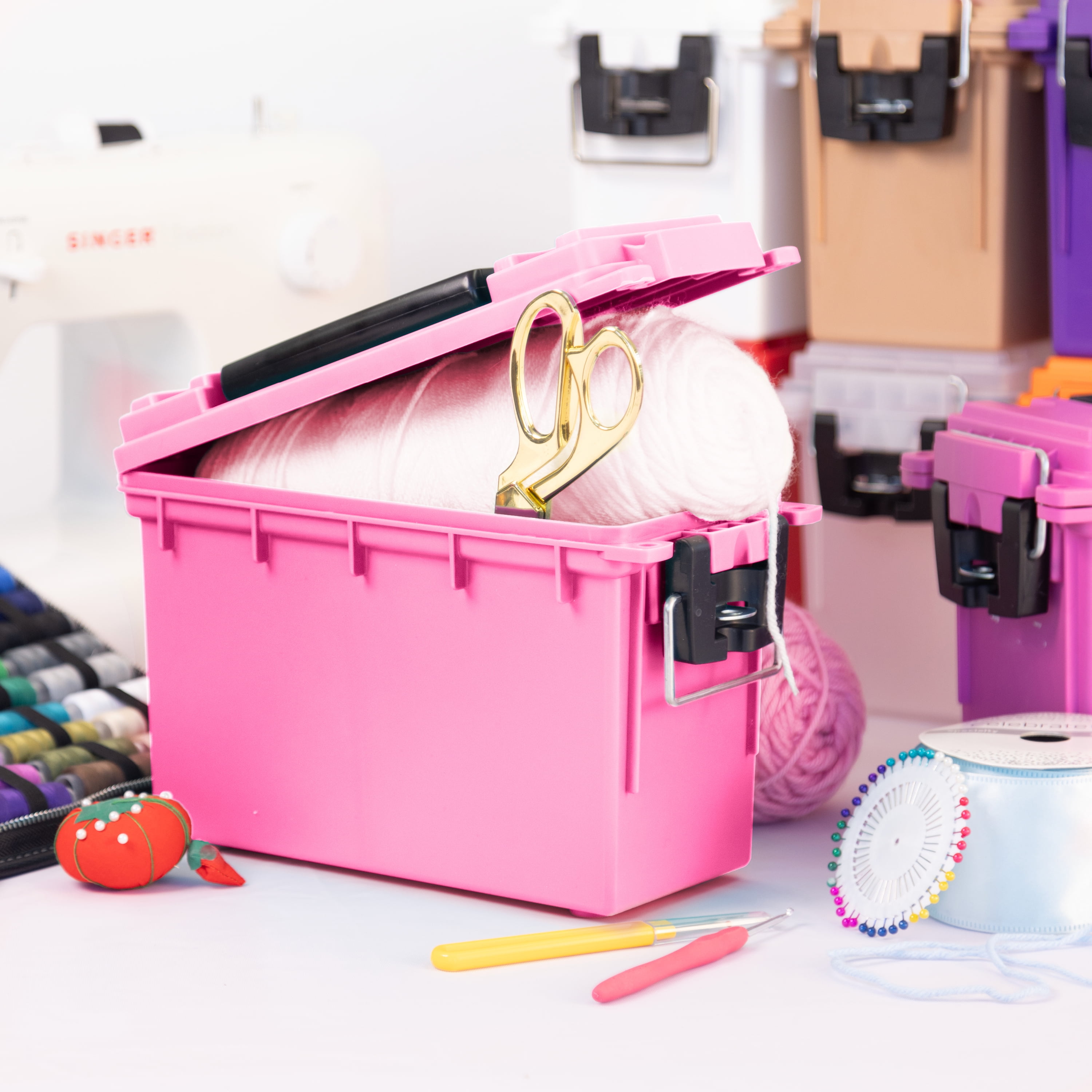 Sheffield Ammo & Utility Storage Box, Pink