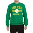 thumbnail image 2 of Wild Bobby City of San Diego Baseball Fantasy Fan Sports Unisex Crewneck Sweatshirt, Kelly, Large, 2 of 6