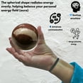 thumbnail image 4 of Narmada Stone (Shiva Lingam) Crystal Ball Sphere 2" Inches, 4 of 6