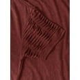 thumbnail image 4 of Hat and Beyond Men's Hipster Velour Round Hemline Ribbed Tee Shirt, 4 of 6