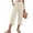 Beige, variant on BILIKEYU Women's Wide Leg Pants Boho Summer Capri Palazzo Harem Casual Barrel Sweatpants Baggy Slacks with Pockets Workout Going Out Sweatpant, Beige