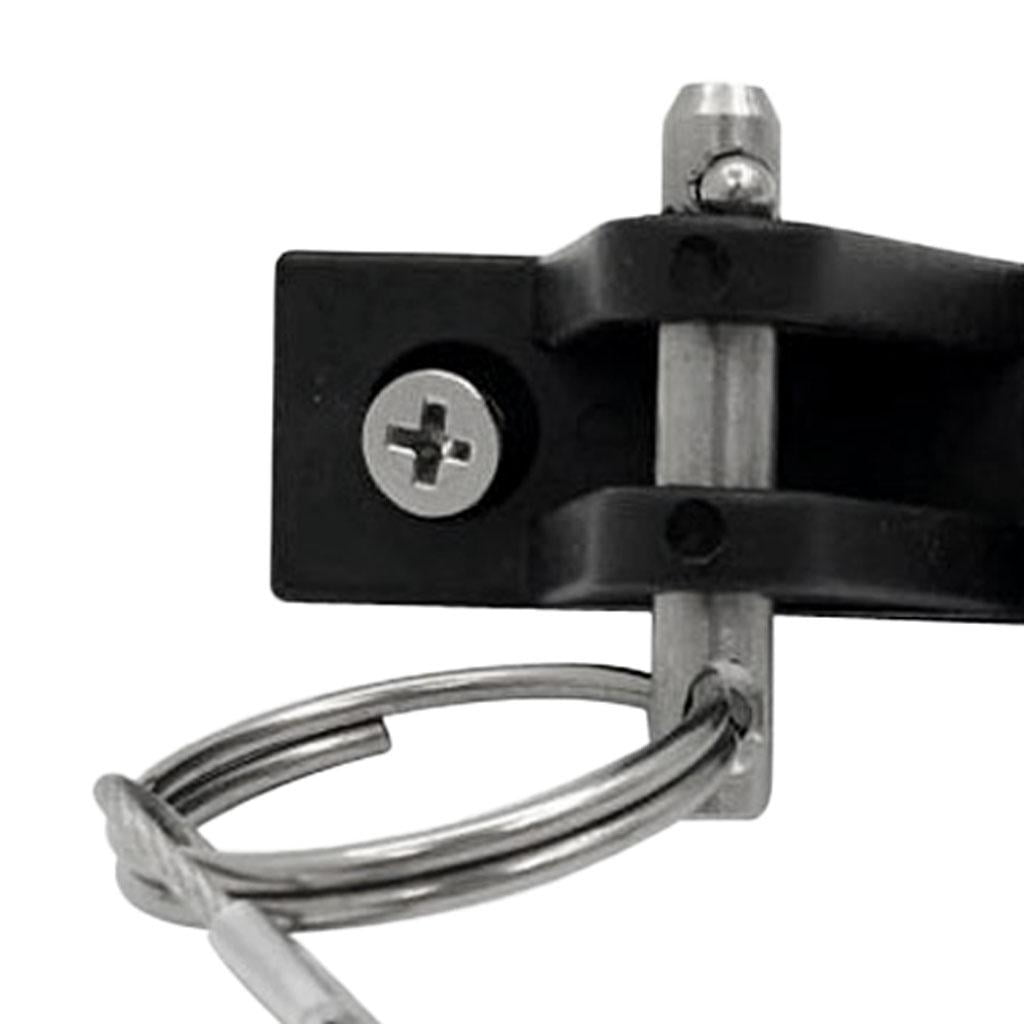 Wzmzjy 1 Piece Black Kayak Boat Deck Hinge With 2 Stainless Steel Mounting Screws Accessories For Kayak, Canoe, Boat, Fishing Boat