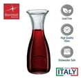 thumbnail image 3 of Bormioli Rocco Misura PZ Glass Carafe Set, 17 oz Water & Wine Carafes - Durable Scratch-Resistant Glass, Dishwasher Safe with Comfortable Handle, BPA-Free for Everyday Use (Set of 2), 3 of 7