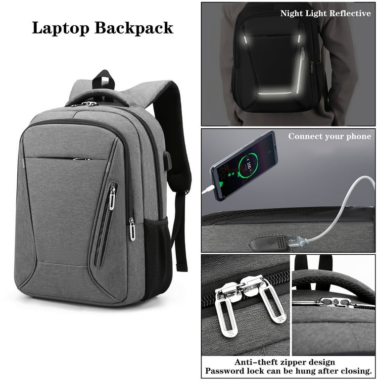 16 inch Laptop Backpack Women's With USB Charger