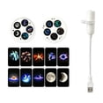 thumbnail image 2 of Uktrendzone Projector, Moon Galaxy Night Light for Bedroom | LED Starry Sky Lamp with 360 Degree Flexible Gooseneck, USB Powered Galaxy Light for Home Decor Sleep Mood Lighting(10 patterns), 2 of 9