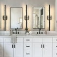 thumbnail image 5 of Matte Black Modern Bathroom Vanity Light 32 inch Dimmable LED Bath Bar Light Fixtures Over Mirror Wall Sconce Picture Lights for Paintings Cabinets Bedroom, 5 of 7