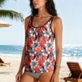 thumbnail image 6 of Fewfanhot Swimming Suits for Women Tankini Top Swimsuit Top Only Swim Tankini Summer Ruffle High Waist with Bra Support, 6 of 8