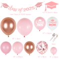 thumbnail image 2 of Kit de arco de globos de graduación TGMJccus 2025 rosa con 18 10 5 globos, 2 of 8