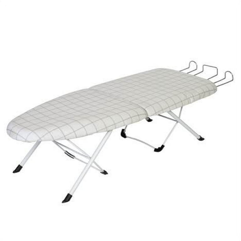 Foldable Ironing Board, Travel Ironing Board with Heat Resistant Ironing Board Cover, Easily Folds for Convenient Storage.